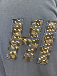 Tee-Shirt Oversize Manche Longue Bleu Jean HIGHT