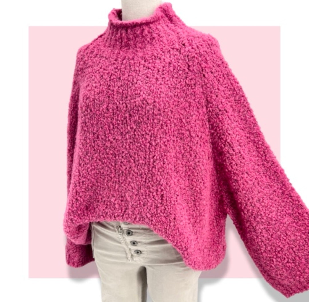 Pull Doudou EMILIA Rose Fushia